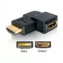 HDMI Adapter Male to Female 90° Left DeLOCK 65077