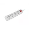 Listwa zasilająca Lanberg PS1-04E-0150-W 1,5 m 4 gniazda AC Do użytku wewnętrznego Biała
