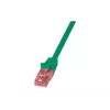 Kabel sieciowy LOGILINK 0,25 m Cat6 U/UTP ze złączami RJ-45, zielony