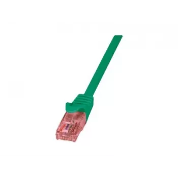 Kabel sieciowy LOGILINK 0,25 m Cat6 U/UTP ze złączami RJ-45, zielony