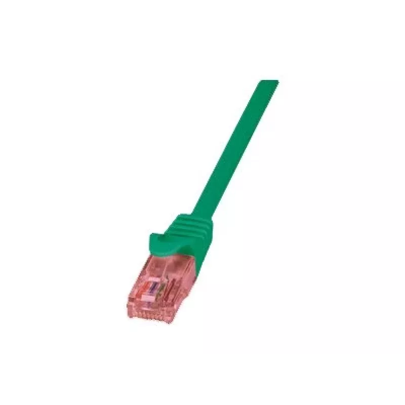 Kabel sieciowy LOGILINK 0,25 m Cat6 U/UTP ze złączami RJ-45, zielony