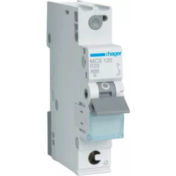 Hager MCS120 Wyłącznik nadprądowy typ C 1 1-modułowy(e) (MCS120)