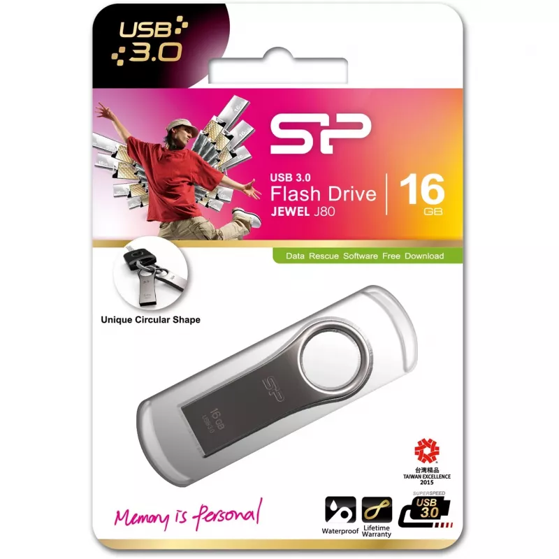 Pamięć USB Silicon Power 16 GB USB typu-A 3.2 Gen 1 Jewel J80