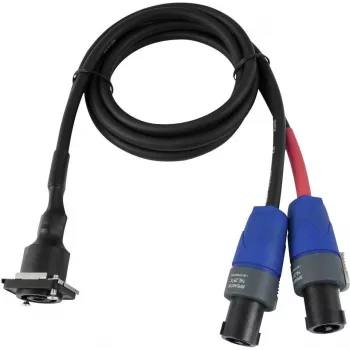 Kabel krosowy PSSO Speakon na Speakon 4-pinowy, długość 1 m