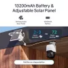 Safemo ST1 SolarCam 4K UHD Video, 8-krotny zoom, kąt widzenia 132°, noktowizja, Wi-Fi 2,4 GHz, panel słoneczny 3W, biały