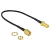 Kabel koncentryczny DeLOCK 88876 RP-SMA Standard 0,2 m Czarny