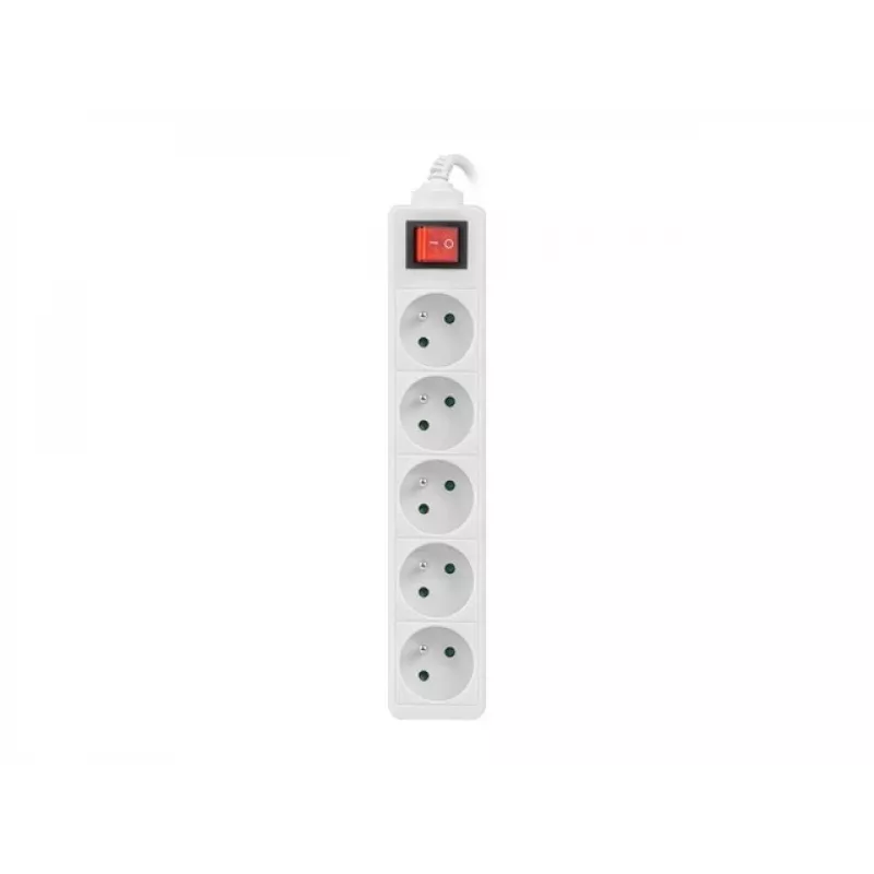 Listwa zasilająca Lanberg PS1-05E-0150-W 1,5 m 5 gniazd AC wewnętrzna biały