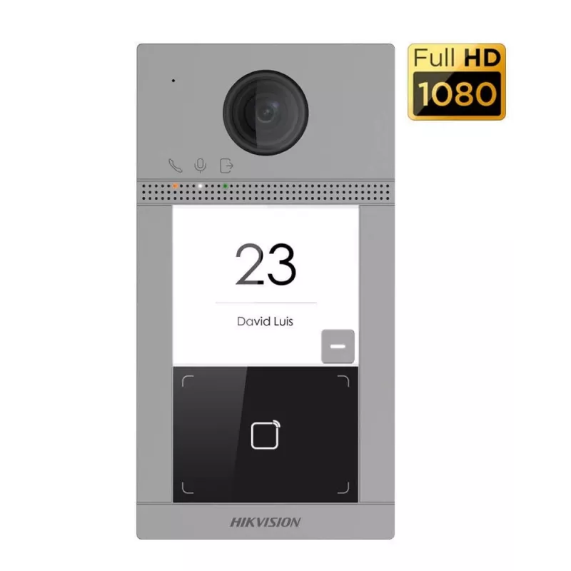 System wideodomofonowy Hikvision DS-KIS604-S(C) 2 MP 17,8 cm (7 inch) Czarny, Szary, Srebrny