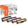 Peach 112071 kaseta z tonerem 4 szt. Kompatybilna Czarna, cyjan, magenta, żółty