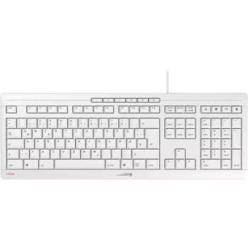 klawiatura CHERRY STREAM biurowa USB QWERTZ niemiecka Biała