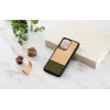 Phone case man and wood Galaxy S20 Ultra bamboo Czarny — obudowa ochronna, naturalna wkładka bambusowa
