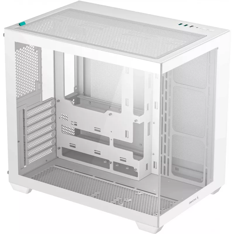 Obudowa PC DeepCool CG530 WH Midi Tower — ATX/Micro ATX/ITX, szkło hartowane, 2 wnęki 3,5 cala + 3 wnęki 2,5 cala, obsługa GPU do 410 mm