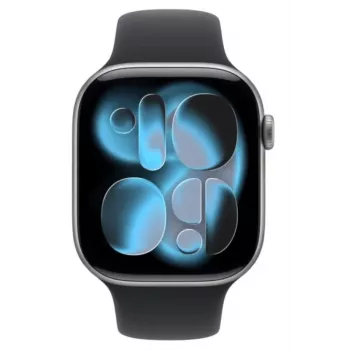 Zegarek Series 11 GPS 46mm Koperta ze szczotkowanego aluminium w kolorze kosmicznej szarości z czarnym paskiem Sport Band – M/L