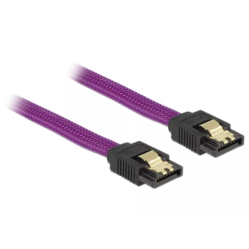 Kabel SATA DeLOCK 83691 0,5 m SATA 7-pin Fioletowy