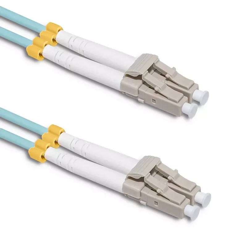 Qoltec - kabel krosowy - LC/UPC Multimod (M) do LC/UPC Multimod (M) - 1 m - światłowód - Duplex - 50/125 mikronów - OM3 - bezhalogenowy