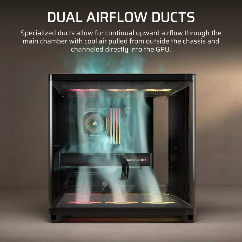 Obudowa PC Corsair AIR 5400 RS-R ARGB Midi Tower Czarna