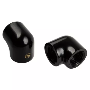 Adapter 90° G1/4 cala żeński na G1/4 cala żeński, BitsPower Touchaqua TA-90DIA-GB