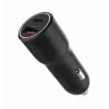 Ładowarka samochodowa do urządzeń mobilnych Gembird TA-UC-AC2PDQC38-CAR-01, USB-C, 38 W, 12–24 V, czarna