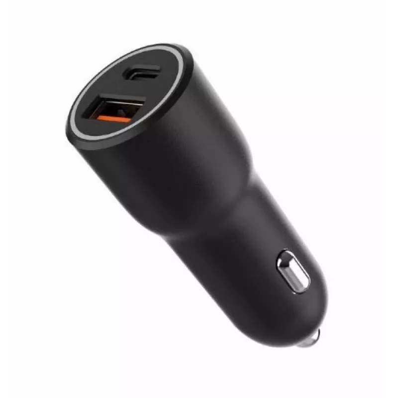 Ładowarka samochodowa do urządzeń mobilnych Gembird TA-UC-AC2PDQC38-CAR-01, USB-C, 38 W, 12–24 V, czarna