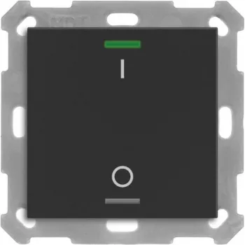 MDT BE-TAL550106.B1 Przycisk KNX Light 55 1-krotny RGBW Czarny matowy Przełączanie 1 (BE-TAL550106.B1)