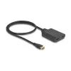 DeLOCK Przełącznik HDMI 2 x HDMI wej. na 1 x HDMI wyj. 8K 60 Hz zintegrowany kabel 50 cm