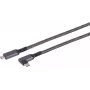 Kabel USB-C do USB-C ShiverPeaks 14-75017 — USB 3.2 Gen 2 (10 Gbit/s), 1 m, czarny/biały