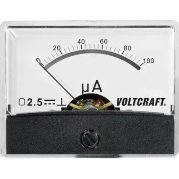 Voltcraft AM-60X46/100µA/DC przyrząd pomiarowy instalacyjny AM-60X46/100µA/DC 100 µA miernik magnetoelektryczny (AM-60X46/100µA/DC)
