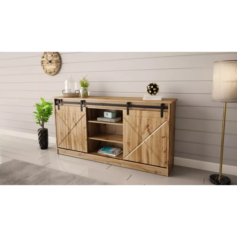 komoda 160x80x35 GRANERO dąb wotan