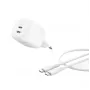 Belkin BoostCharge Pro - Zasilacz - GaN - 50 W - Szybkie ładowanie - 2 porty wyjściowe (2 x USB-C)