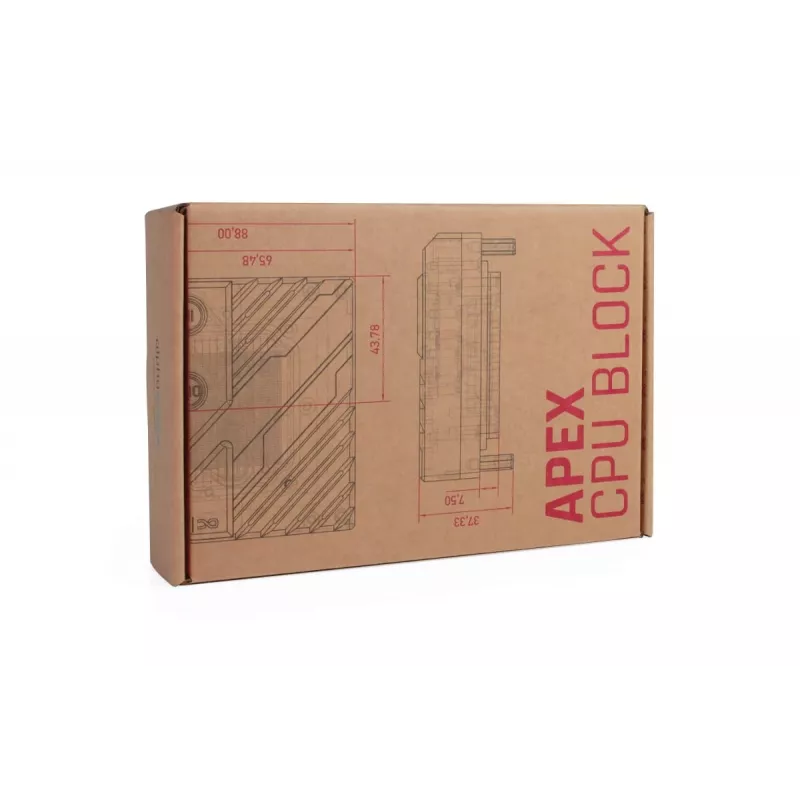 Coldplate Alphacool 13851 akryl przezroczysty 88x88x32,3 mm