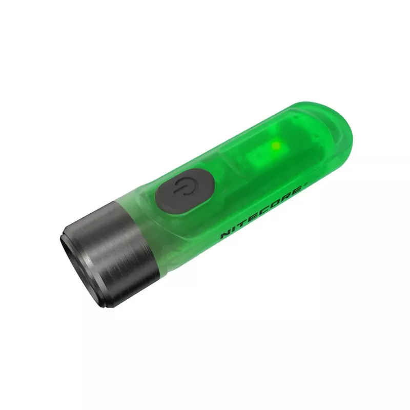Latarka na klucze Nitecore TIKI GITD szara — ładowanie USB, 1 lm, 55 mm, 12 g, IP66