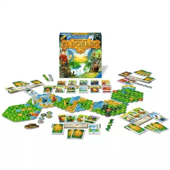 Ravensburger 27457 Wyścig do El Dorado gra planszowa, nowe wydanie