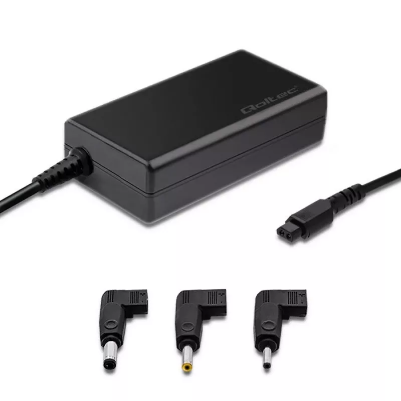 Zasilacz Qoltec 52415 przeznaczony do Samsung Sony 65 W | 3 wtyczki | + kabel zasilający