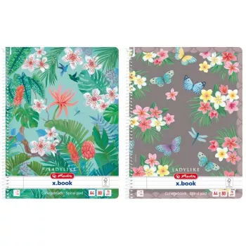 Kołonotatnik Herlitz A4 Ladylike 80 kartek w linie z marginesem, różne wzory okładek