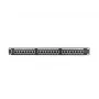 Patch panel 1U LANBERG PPS5-1024-B — 24-port RJ-45 Cat5, metal, czarny, montaż w szafie rack