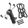 RAM Mounts X-Grip Large Uchwyt na telefon do motocykla, zacisk na kierownicę, czarny