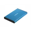 Zewnętrzna obudowa HDD/SSD NATEC Rhino GO 2,5 cala — USB 3.0, SATA III, do 4 TB, 9,5 mm, aluminium, niebieska