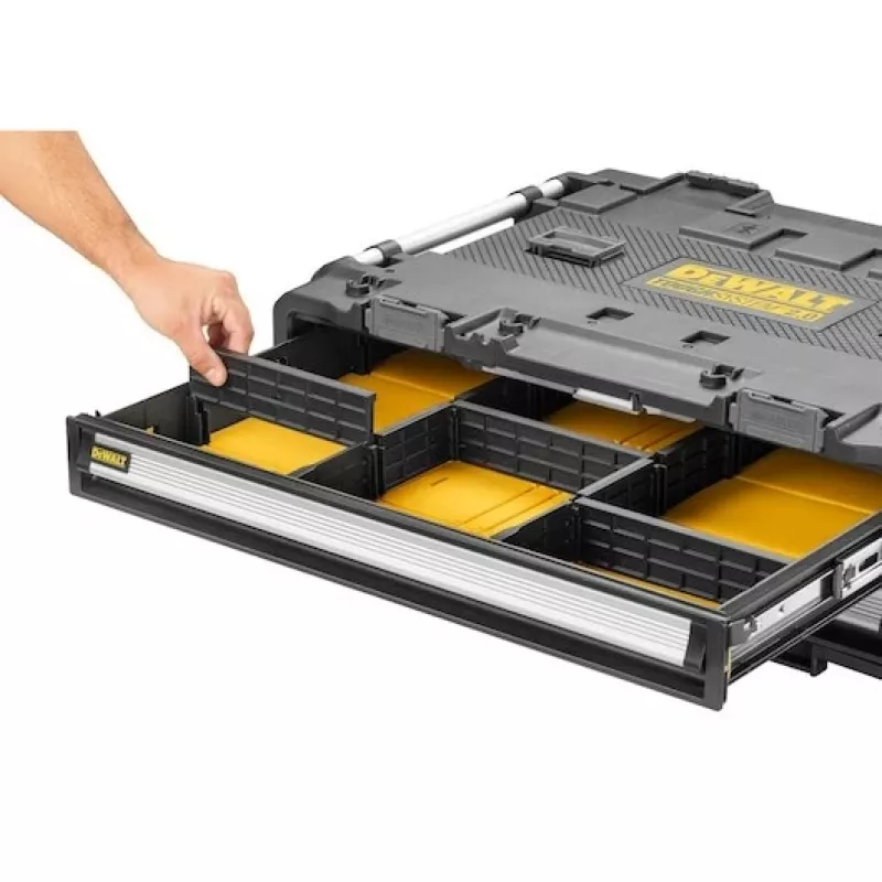 Skrzynka narzędziowa DeWalt DWST08520-1 metalowo-plastikowa, czarno-żółta