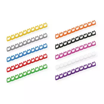 VALUE Kabelmarkierungsset fr kabel krosowy, 5 - 6,5mm, 10 x 10 szt., Wielokolorowy
