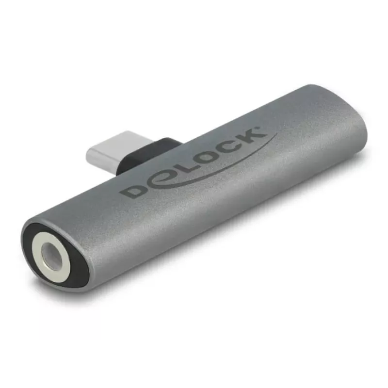 DeLOCK 64186 adapter kablowy USB Type-C USB Type-C + 3.5mm Szary