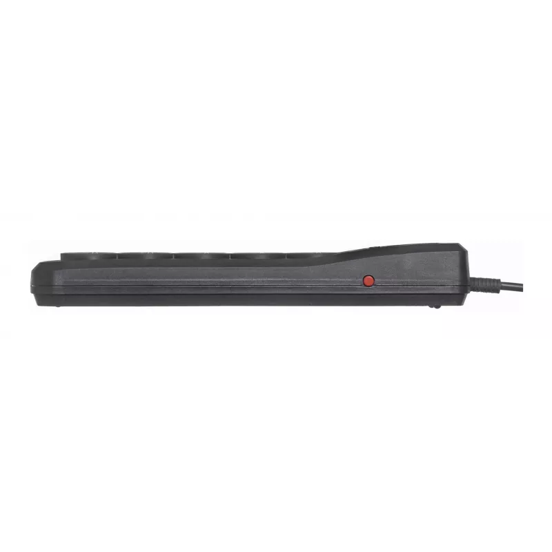 Czarna listwa zasilająca z przewodem Activejet ACJ COMBO 5G/5M/BEZP. AUTO/CZ
