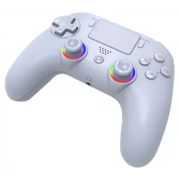 Bezprzewodowy kontroler LED SUBSONIC SA5639-2 — do PS4 i PC, biały, połączenie bezprzewodowe