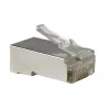 Złącze przewodu RJ45 A-LAN WT003, kolor aluminium, 2 g, do zakończeń kabli sieciowych