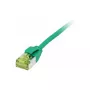 Patch kabel RJ45, CAT6A 500Mhz, 0,15m, zielony, U/FTP, cienkiline okrągły d=3,8mm, TPE/LSZH(Superflex), AWG32, z kablem surowym kat.7, Synergy 21 (S217350V3)