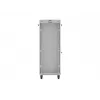 LANBERG 19-calowa 32U stojąca szafa rack 600×600 mm szara z perforowanymi drzwiami i LCD (płaska paczka)