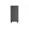Szafa rackowa stojąca LANBERG 19 cali 24U 600x800 mm czarna z drzwiami szklanymi i wycięciem na LCD (płaski Pack) v2
