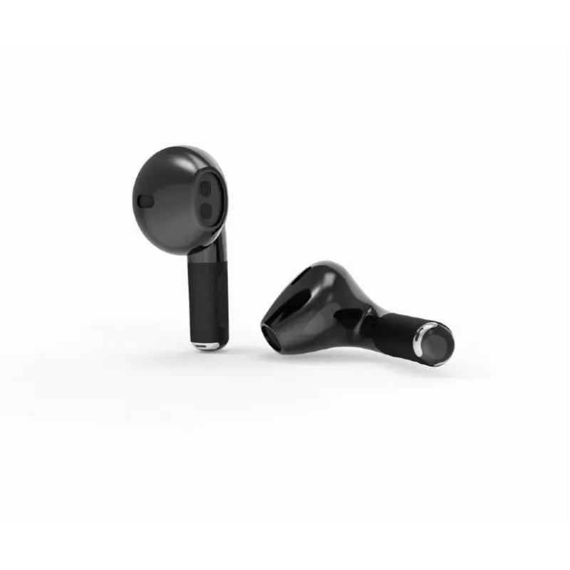 Zestaw słuchawkowy Bluetooth GEMBIRD TWS-02-BK, douszne TWS, czarno-szare, do 5 h odtwarzania, wbudowany mikrofon, etui ładujące