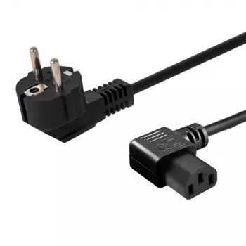 Kabel zasilający SAVIO CL-115 IEC C13 do wtyku męskiego, 1,2 m, czarny