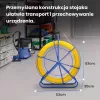 Extralink Pilot 4.5mm 25m | Pręt do przeciągania kabli | włókno szklane FRP, śr. 4.5mm, dł. 25m, żółty