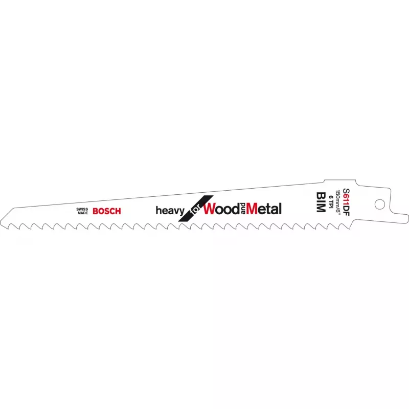 Bosch S 611 DF Heavy do drewna i metalu brzeszczoty do pił szablastych